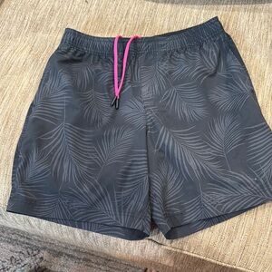 Men’s chubbies Black Palm Print Shorts and swim shorts